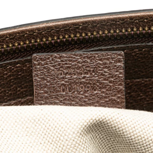 Pre-owned Gucci Medium GG Supreme Ophidia Crossbody Brown