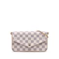 Miniatyrbillede 1 af 10: Pre-owned Louis Vuitton Damier Azur Pochette Felicie White