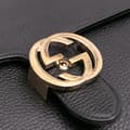 Miniatyrbild 5 av 7: Pre-owned Gucci Medium Dollar Calfskin Interlocking G Crossbody Black