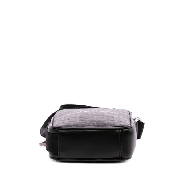 Pre-owned Givenchy Coated Canvas G Essentials 4G Phone Pouch Black
