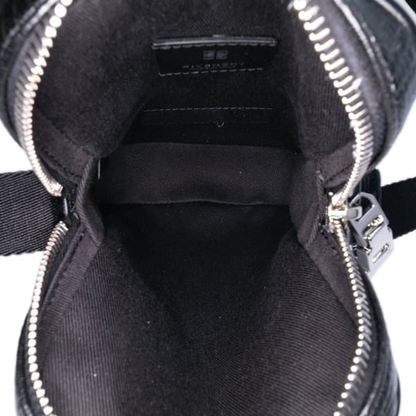 Pre-owned Givenchy Coated Canvas G Essentials 4G Phone Pouch Black
