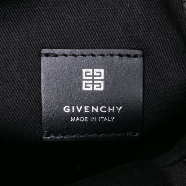 Pre-owned Givenchy Coated Canvas G Essentials 4G Phone Pouch Black