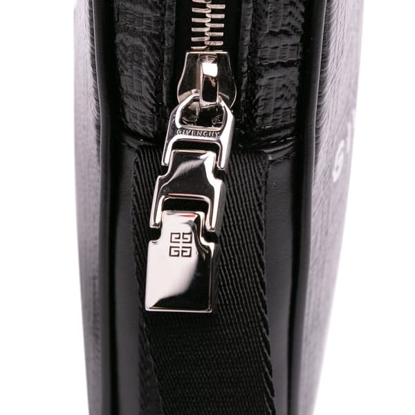 Pre-owned Givenchy Coated Canvas G Essentials 4G Phone Pouch Black
