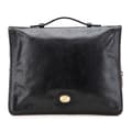 Miniatyrbild 1 av 10: Pre-owned Gucci Soft Leather Interlocking G Portfolio Business Bag Black
