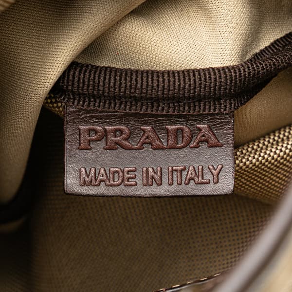 Pre-owned Prada Canvas Canapa Logo Crossbody Brown