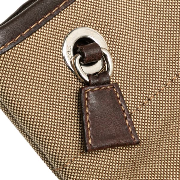 Pre-owned Prada Canvas Canapa Logo Crossbody Brown