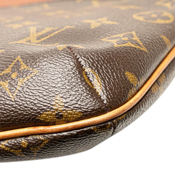 Pre-owned Louis Vuitton Monogram Musette Tango Long Strap Brown