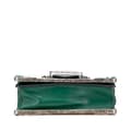 Miniatyrbillede 3 af 10: Pre-owned Prada Saffiano Trimmed City Calf Crystal Cahier Crossbody Green