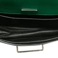 Miniatyrbillede 4 af 10: Pre-owned Prada Saffiano Trimmed City Calf Crystal Cahier Crossbody Green
