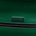 Miniatyrbillede 5 af 10: Pre-owned Prada Saffiano Trimmed City Calf Crystal Cahier Crossbody Green