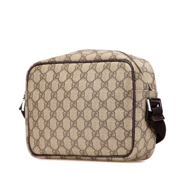 Pre-owned Gucci GG Supreme Crossbody Brown
