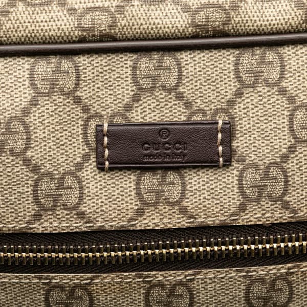 Pre-owned Gucci GG Supreme Crossbody Brown