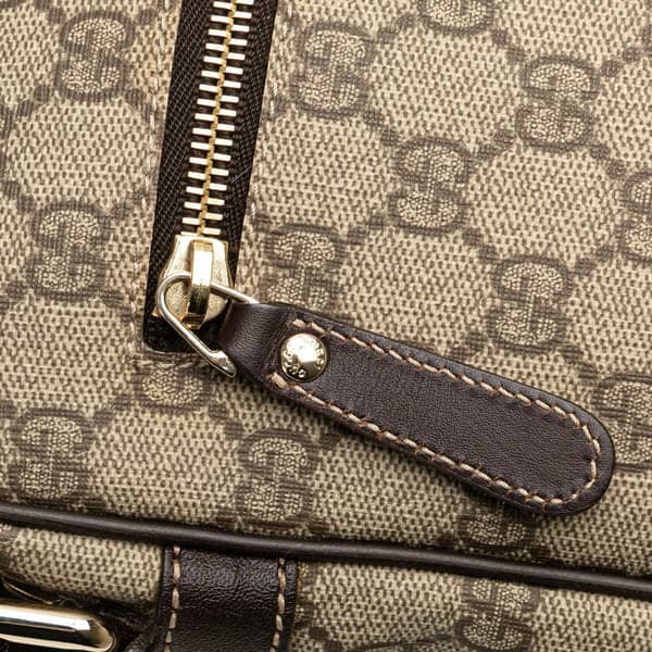 Pre-owned Gucci GG Supreme Crossbody Brown