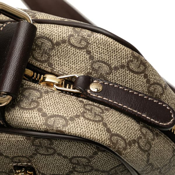 Pre-owned Gucci GG Supreme Crossbody Brown