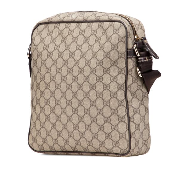 Pre-owned Gucci GG Supreme Crossbody Brown