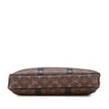 Miniatyrbild 3 av 10: Pre-owned Louis Vuitton Monogram Macassar Porte Documents Voyage Brown