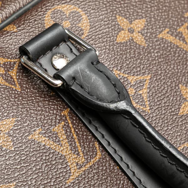 Pre-owned Louis Vuitton Monogram Macassar Porte Documents Voyage Brown
