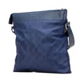 Miniatyrbild 2 av 8: Pre-owned Gucci GG Nylon Flat Messenger Bag Blue