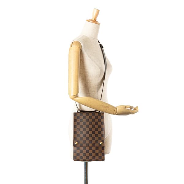 Pre-owned Louis Vuitton Damier Ebene Portobello Brown