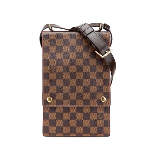 Pre-owned Louis Vuitton Damier Ebene Portobello Brown