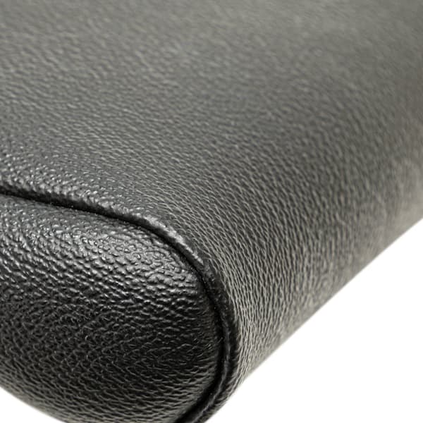 Pre-owned Dior Honeycomb Coated Canvas Chain Crossbody Black