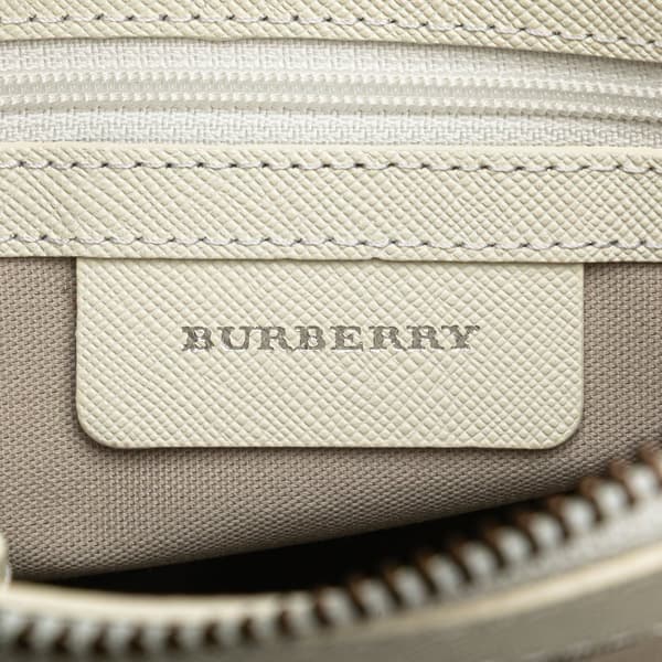 Pre-owned Burberry Nova Check Canvas Crossbody Brown