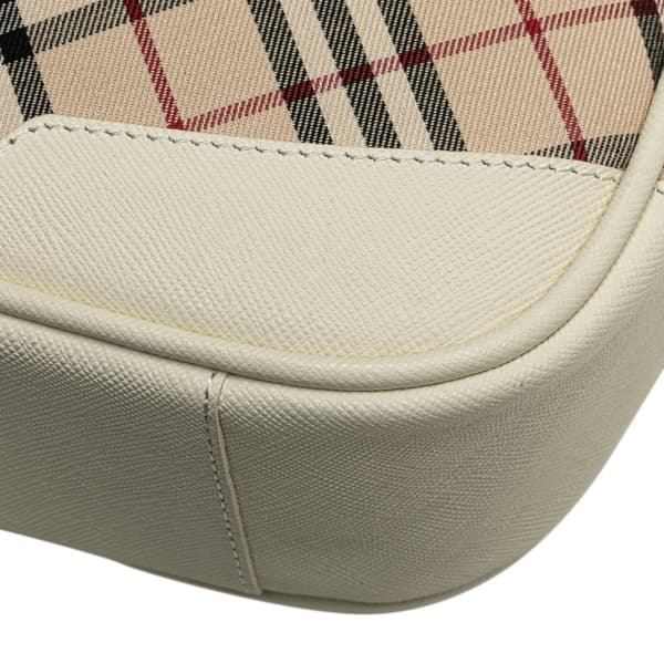 Pre-owned Burberry Nova Check Canvas Crossbody Brown