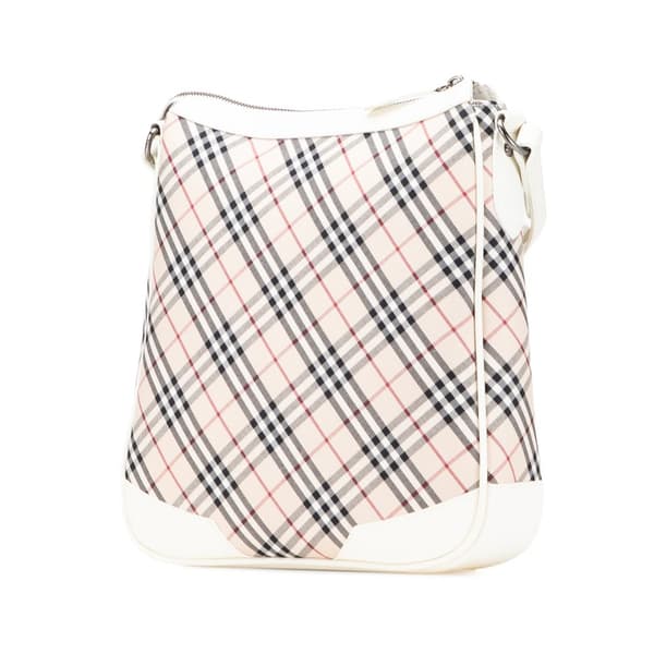 Pre-owned Burberry Nova Check Canvas Crossbody Brown