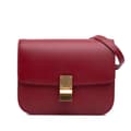 Miniatyrbild 1 av 10: Pre-owned Celine Medium Calfskin Classic Box Red
