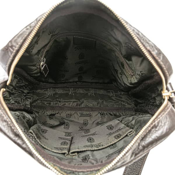 Pre-owned Gucci Guccissima Crossbody Brown