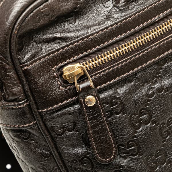 Pre-owned Gucci Guccissima Crossbody Brown