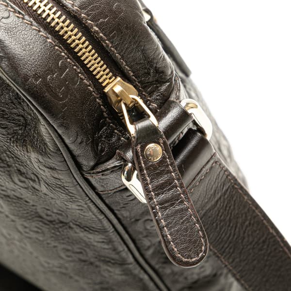 Pre-owned Gucci Guccissima Crossbody Brown