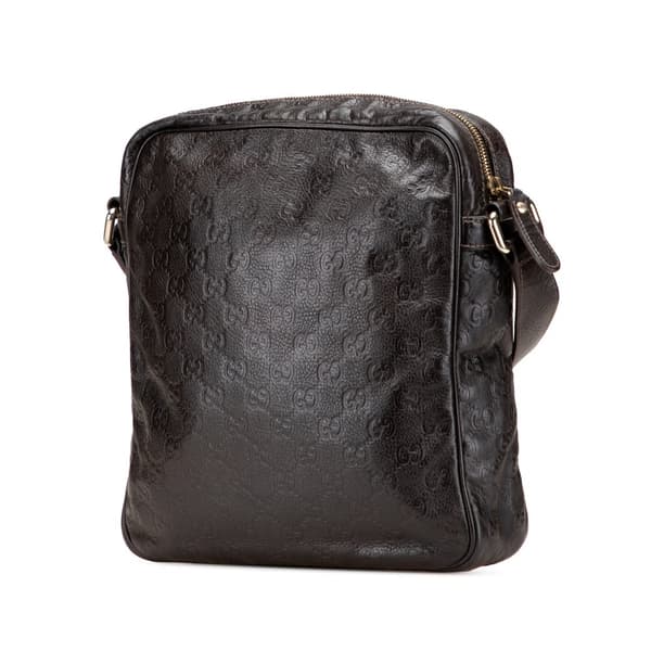 Pre-owned Gucci Guccissima Crossbody Brown