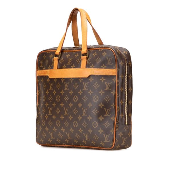 Pre-owned Louis Vuitton Monogram Porte-Documents Pegase Brown