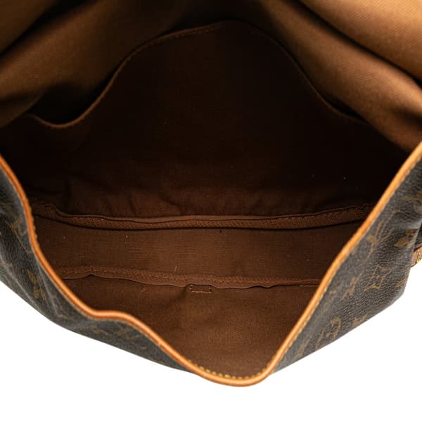 Pre-owned Louis Vuitton Monogram Saumur 30 Brown