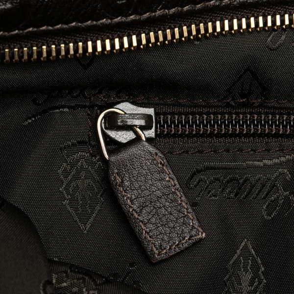 Pre-owned Gucci Guccissima Crossbody Brown