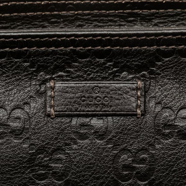 Pre-owned Gucci Guccissima Crossbody Brown