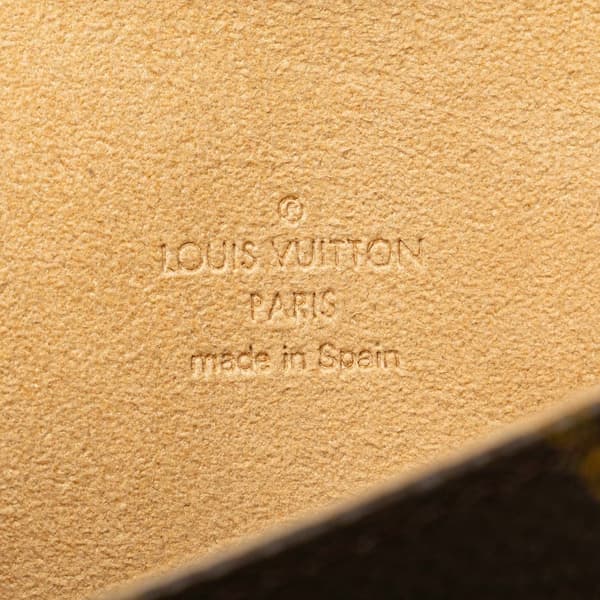 Pre-owned Louis Vuitton Monogram Pochette Twin PM Brown