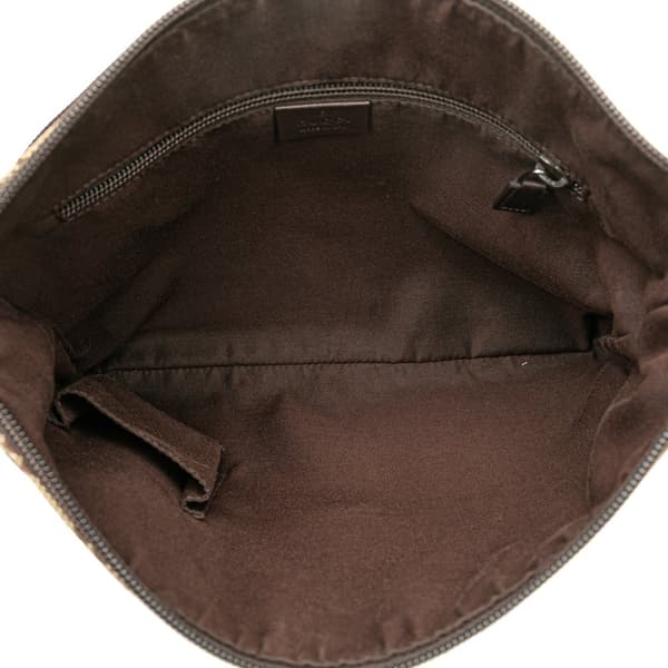 Pre-owned Gucci GG Canvas Crossbody Brown