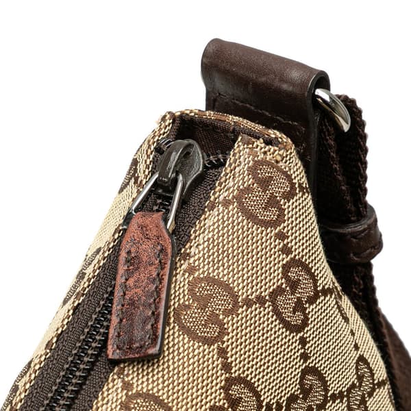 Pre-owned Gucci GG Canvas Crossbody Brown