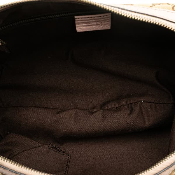 Pre-owned Gucci GG Canvas Web Crossbody Brown