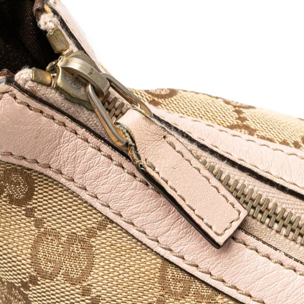 Pre-owned Gucci GG Canvas Web Crossbody Brown