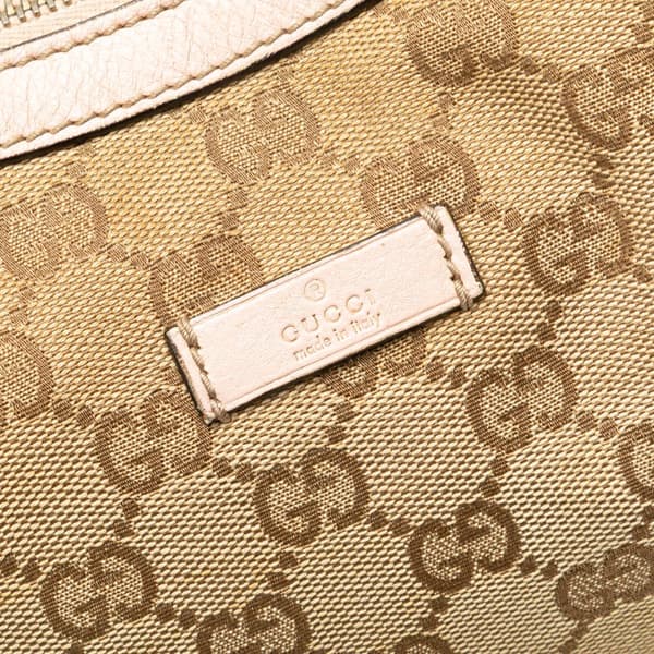 Pre-owned Gucci GG Canvas Web Crossbody Brown