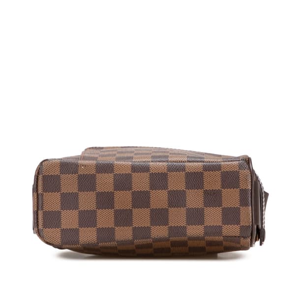 Pre-owned Louis Vuitton Damier Ebene Olav PM Brown