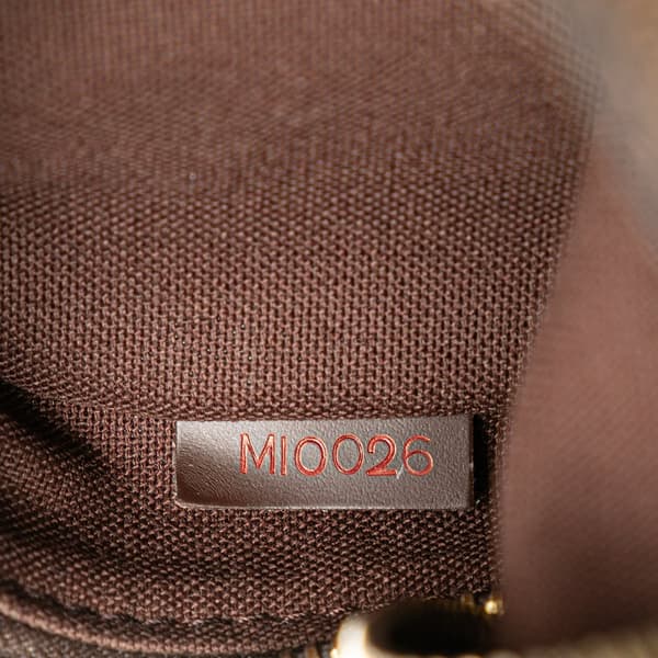 Pre-owned Louis Vuitton Damier Ebene Olav PM Brown