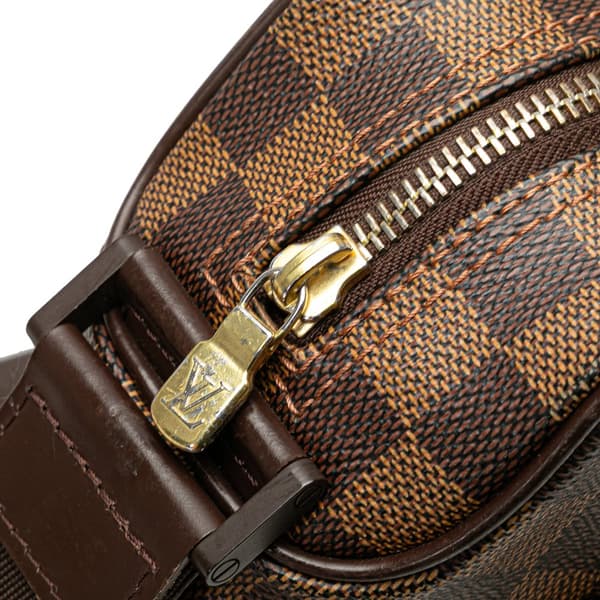 Pre-owned Louis Vuitton Damier Ebene Olav PM Brown