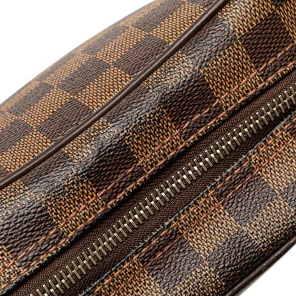Pre-owned Louis Vuitton Damier Ebene Olav PM Brown