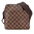 Miniatyrbillede 1 af 10: Pre-owned Louis Vuitton Damier Ebene Olav PM Brown