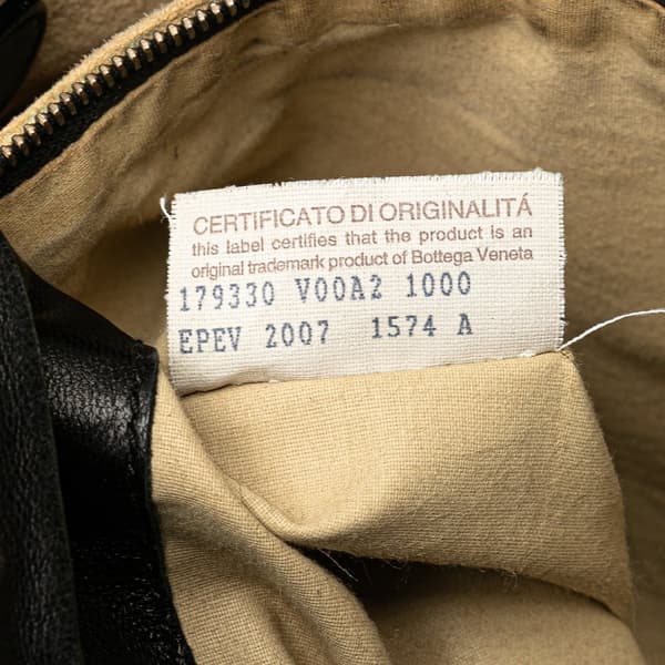 Pre-owned Bottega Veneta Leather Intrecciato Crossbody Black