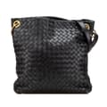 Miniatyrbilde 1 av 10: Pre-owned Bottega Veneta Leather Intrecciato Crossbody Black